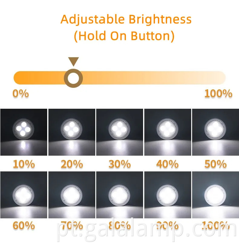 Luz de disco sem fio RGB diminuída para decoração de casa elegante